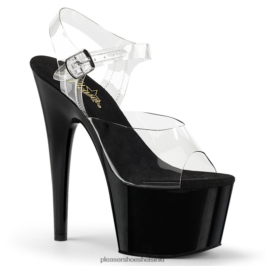 adore-708 0J06FH115 kirkas/musta Pleaser Shoes
