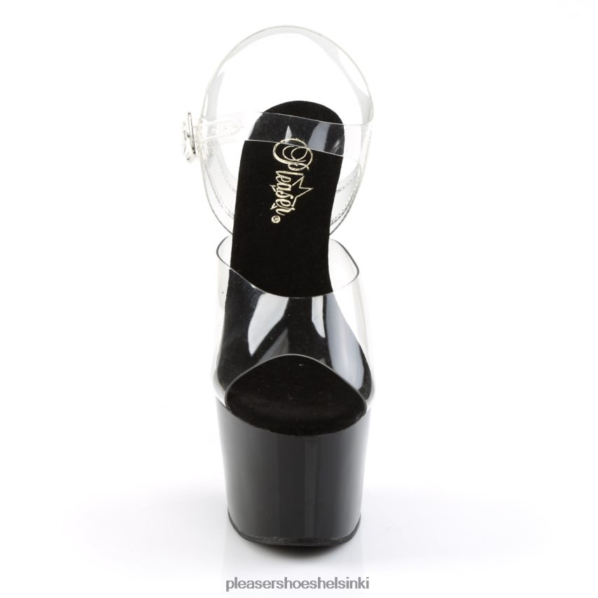 adore-708 0J06FH115 kirkas/musta Pleaser Shoes