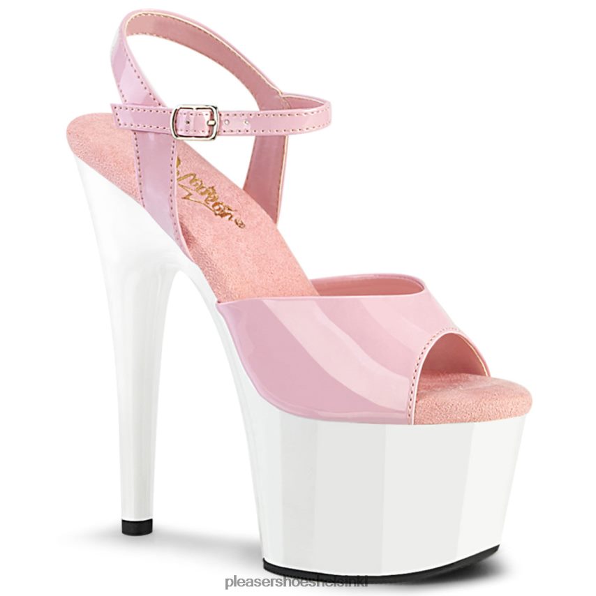 adore-709 0J06FH61 vauvan pinkki/valkoinen Pleaser Shoes