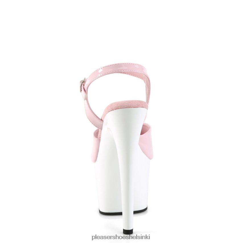 adore-709 0J06FH61 vauvan pinkki/valkoinen Pleaser Shoes