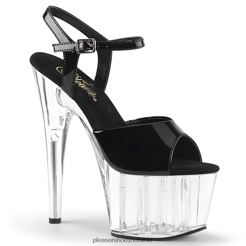 adore-709 0J06FH63 musta/kirkas Pleaser Shoes