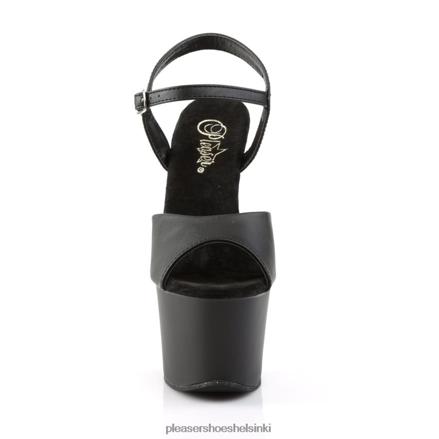 taivas-309 0J06FH137 musta keinonahka/musta Pleaser Shoes