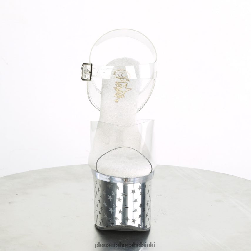 Diskoliitti-708tähti 0J06FH208 kirkas/hopea kromi Pleaser Shoes