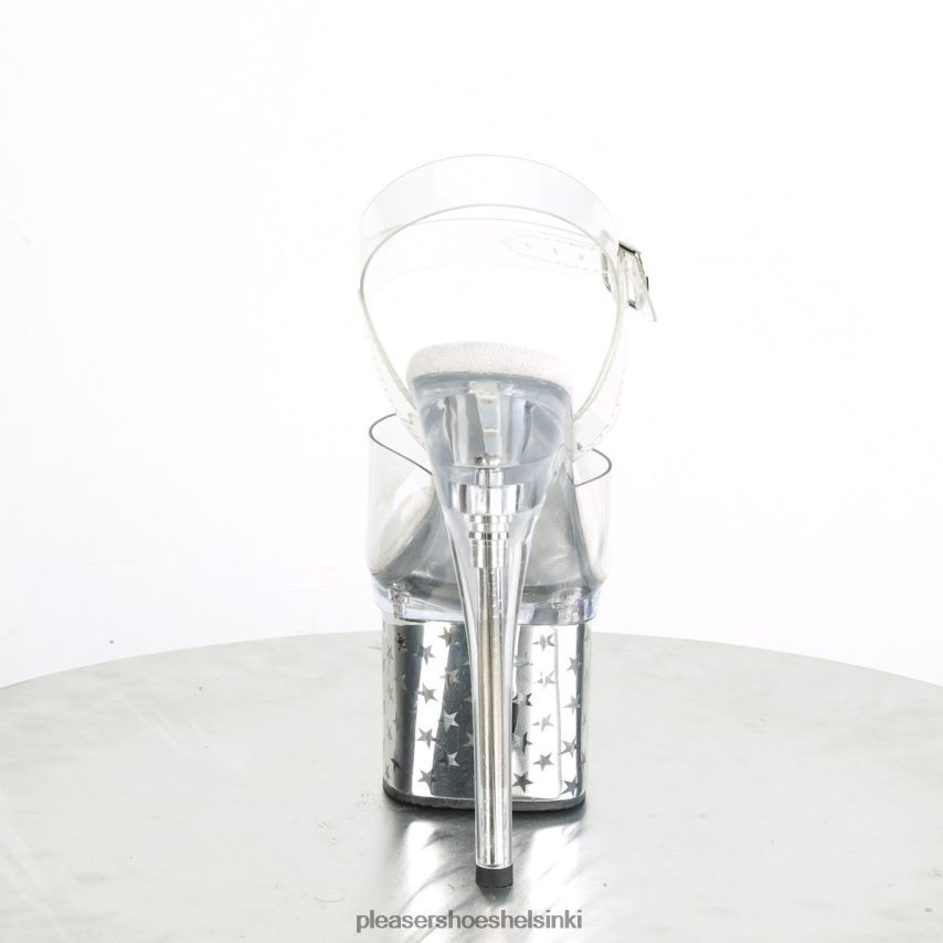 Diskoliitti-708tähti 0J06FH208 kirkas/hopea kromi Pleaser Shoes