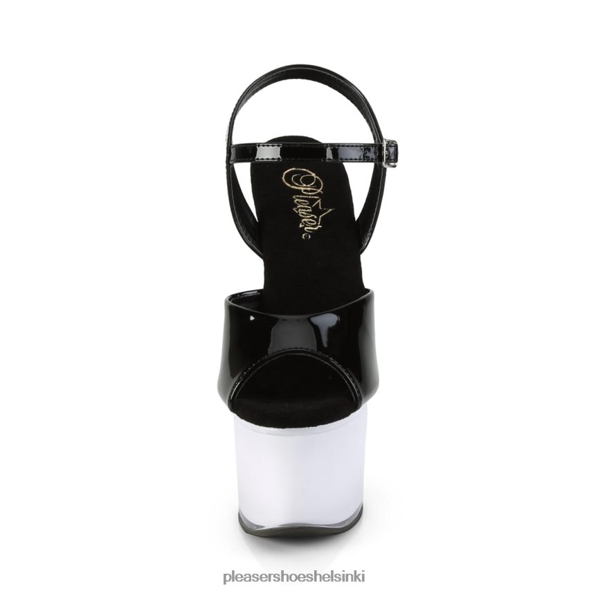 Diskoliitti-709 0J06FH195 musta valkoinen Pleaser Shoes