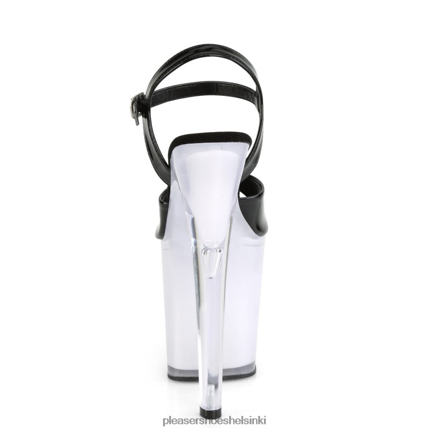 Diskoliitti-809 0J06FH184 musta valkoinen Pleaser Shoes