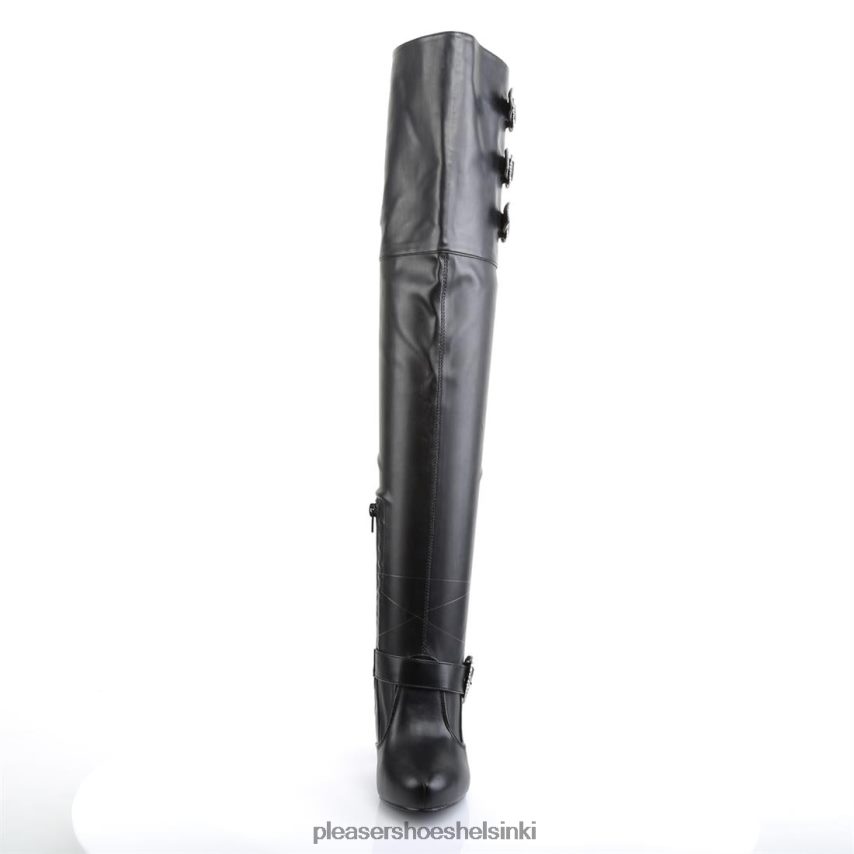 diva-3006x 0J06FH454 musta keinonahka Pleaser Shoes