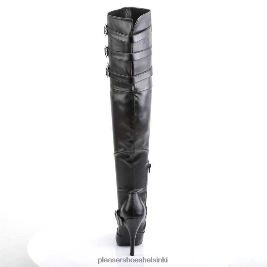 diva-3006x 0J06FH454 musta keinonahka Pleaser Shoes