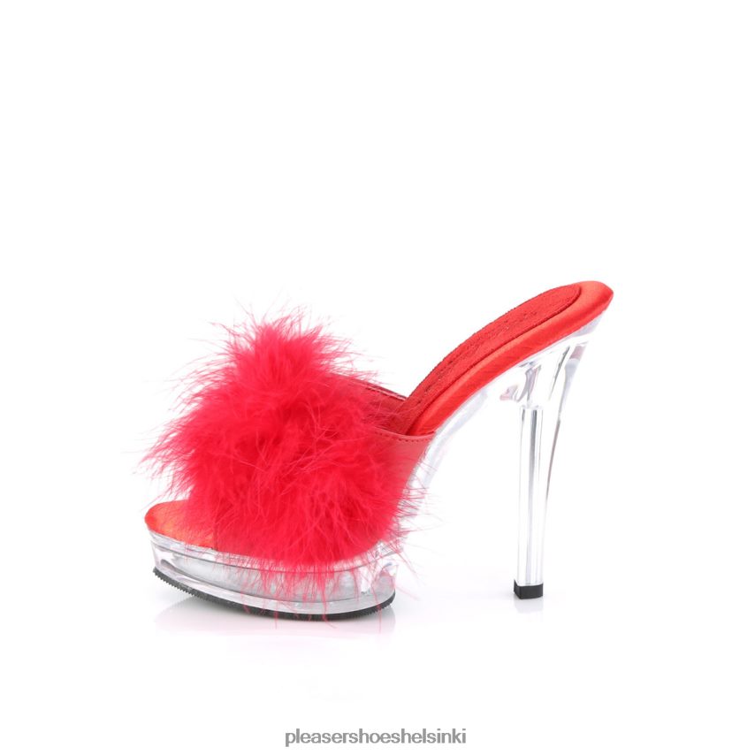 Majesty-501f-8 0J06FH430 punainen keinonahka/kirkas Pleaser Shoes