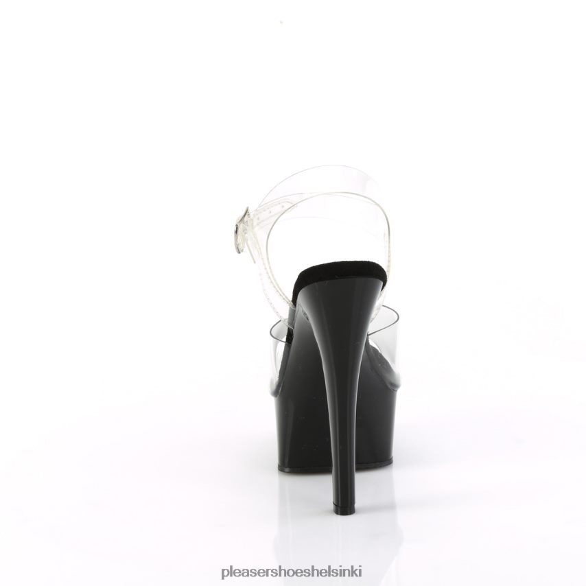 gleam-608 0J06FH408 kirkas/musta Pleaser Shoes