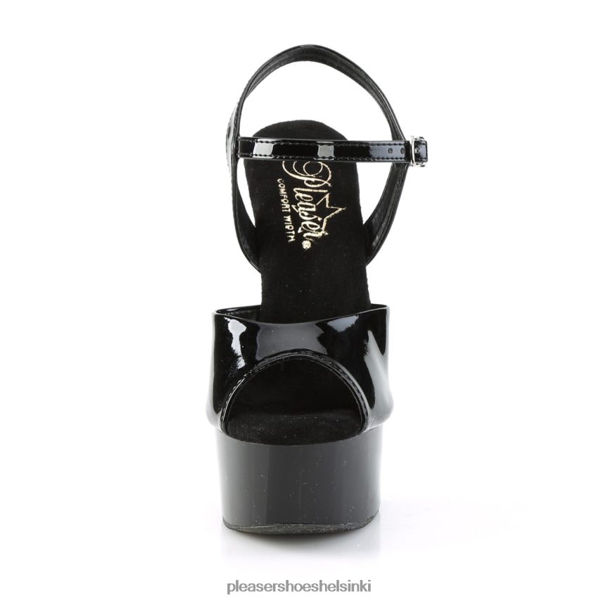 gleam-609 0J06FH412 musta Pleaser Shoes