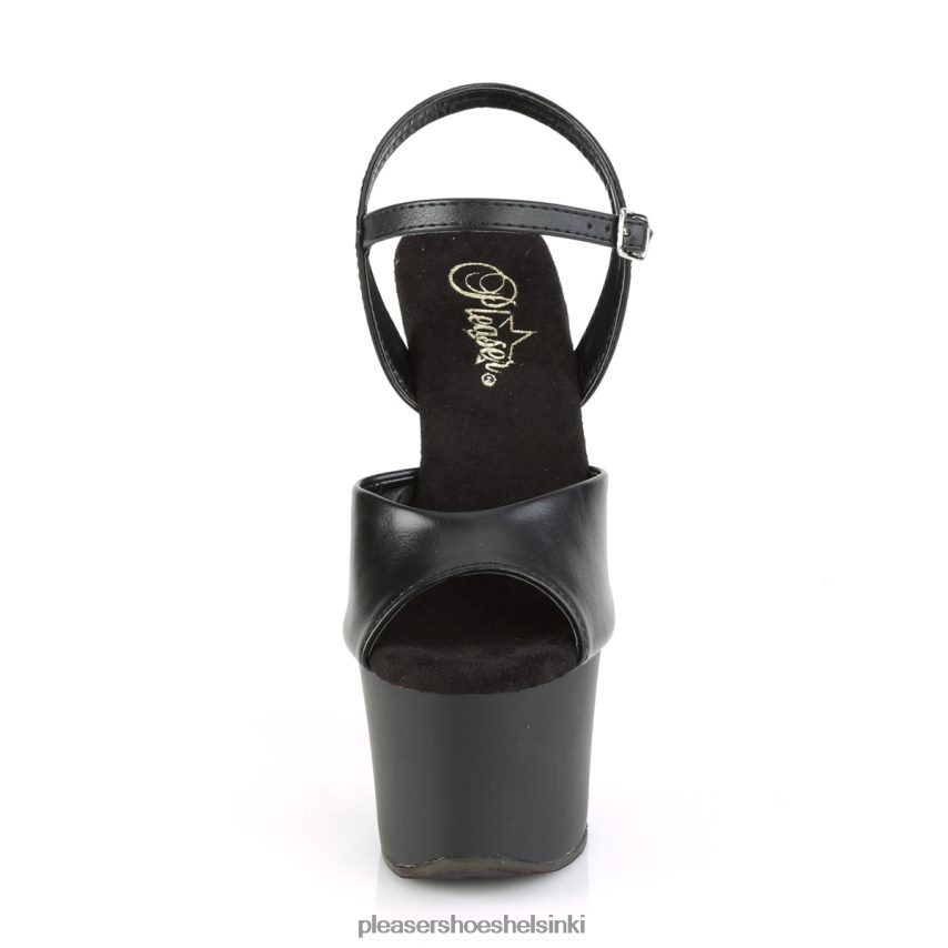 knucks-709 0J06FH172 musta keinonahka/musta Pleaser Shoes