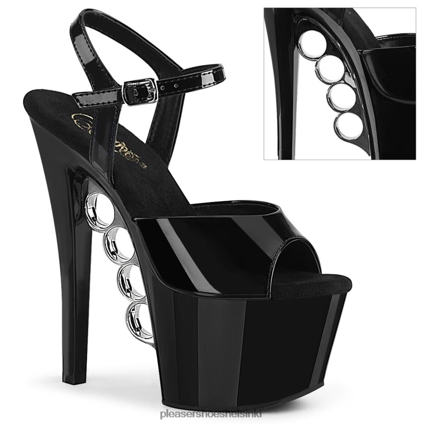 knucks-709 0J06FH173 musta Pleaser Shoes