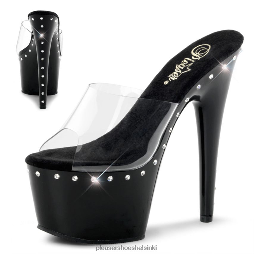 adore-701ls 0J06FH463 kirkas/musta Pleaser Shoes