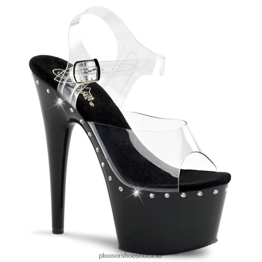 adore-708ls 0J06FH261 kirkas/musta Pleaser Shoes