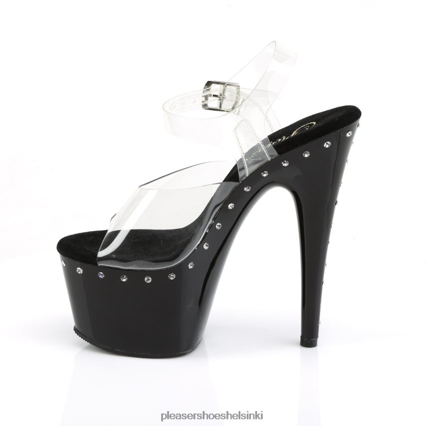 adore-708ls 0J06FH261 kirkas/musta Pleaser Shoes
