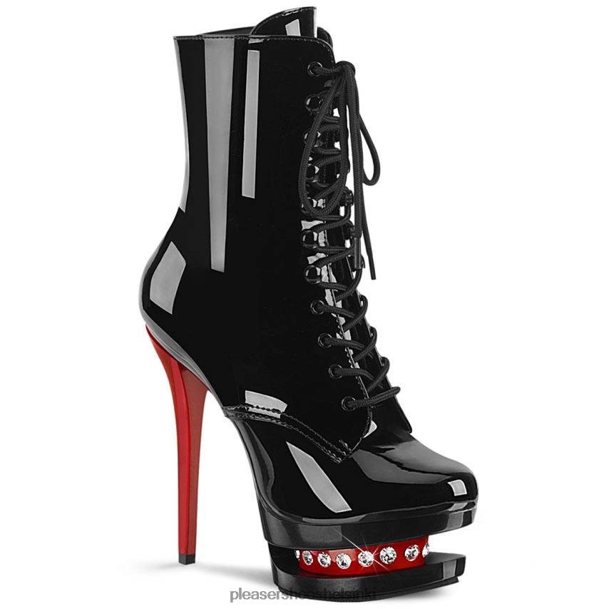blondie-r-1020 0J06FH236 musta punainen Pleaser Shoes