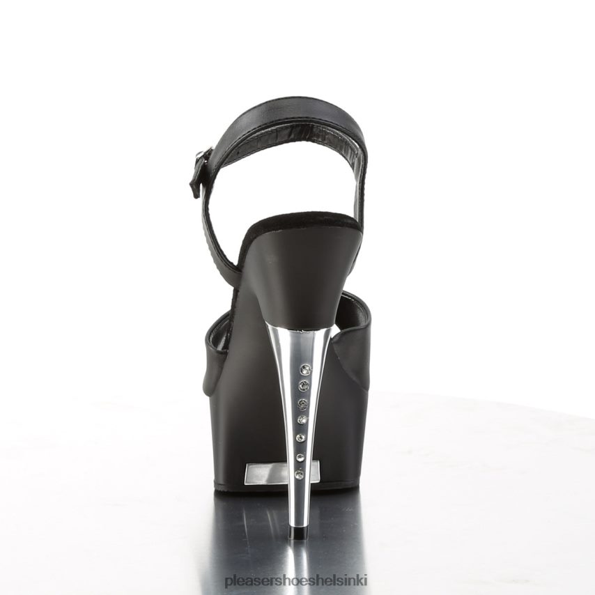 captiva-609 0J06FH459 musta keinonahka/musta Pleaser Shoes