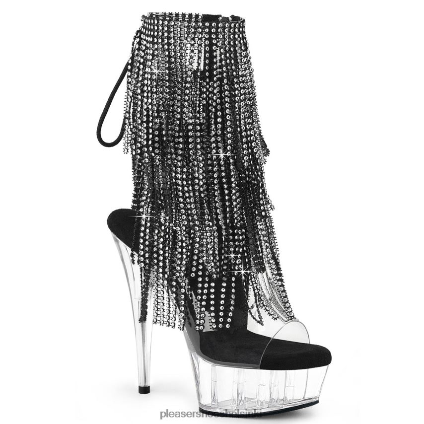 delight-1017rsf 0J06FH298 musta/kirkas Pleaser Shoes