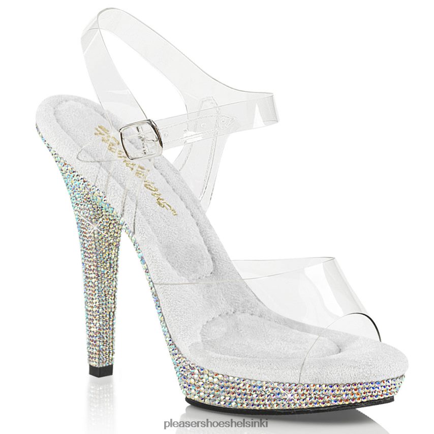 huuli-108dm 0J06FH481 kirkas/hopea Pleaser Shoes