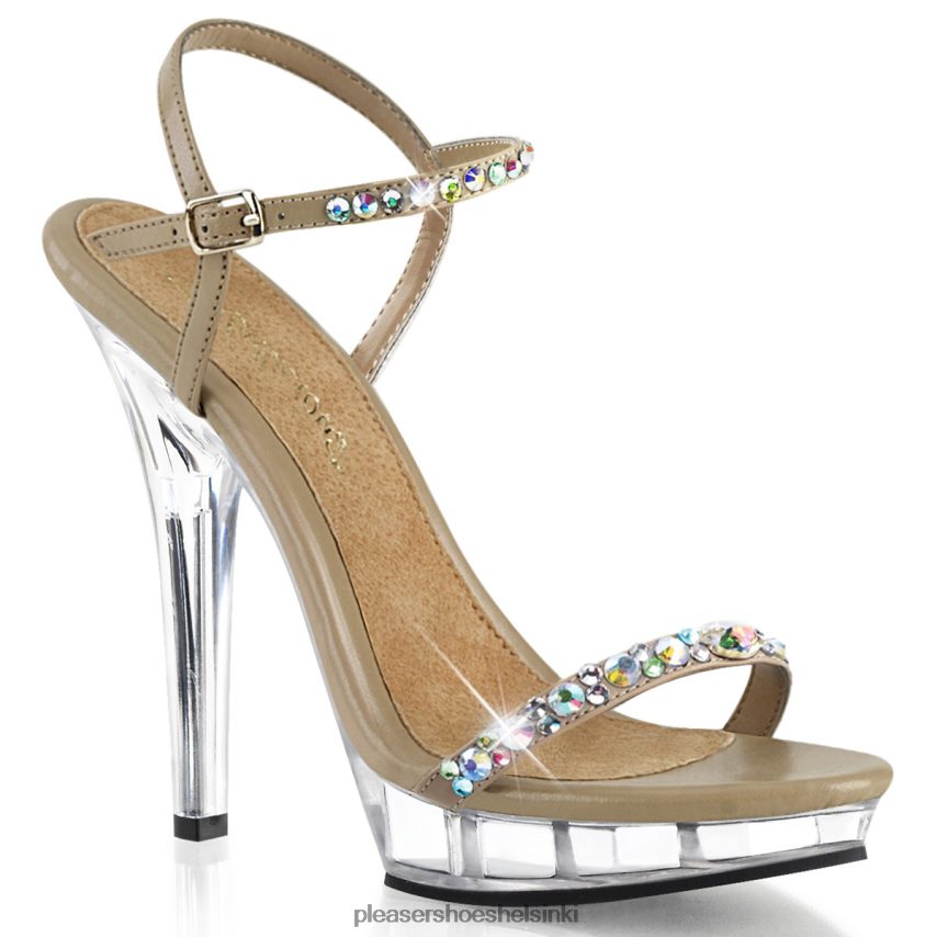 huuli-131 0J06FH515 beige/kirkas Pleaser Shoes