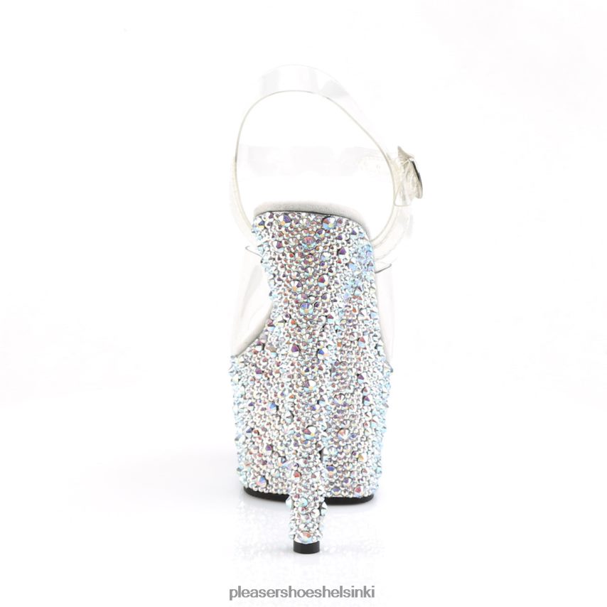 jalokivi-708ms 0J06FH477 kirkas/hopea Pleaser Shoes