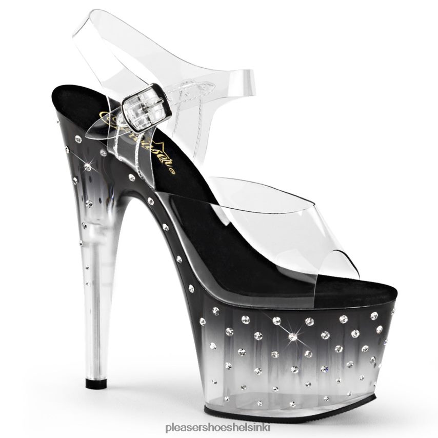stardust-708t 0J06FH302 musta/kirkas Pleaser Shoes