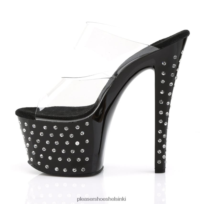 tähtipöly-702 0J06FH323 kirkas/musta Pleaser Shoes