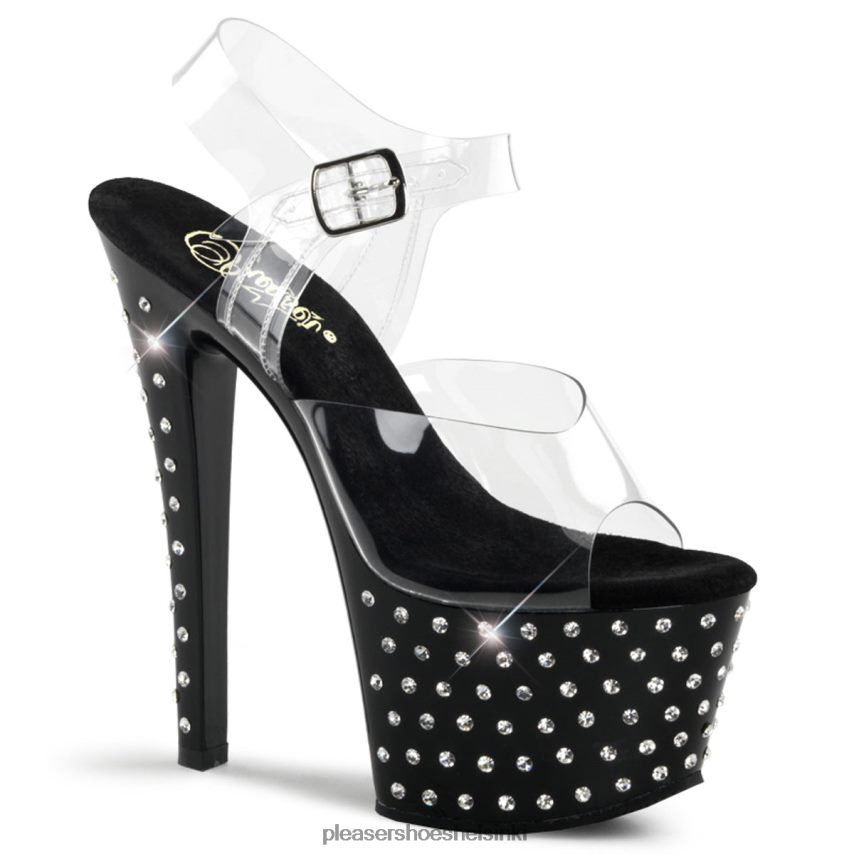 tähtipöly-708 0J06FH289 kirkas/musta Pleaser Shoes