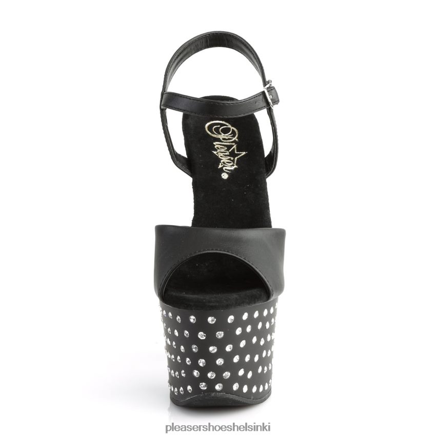 tähtipöly-709 0J06FH526 musta keinonahka/musta Pleaser Shoes