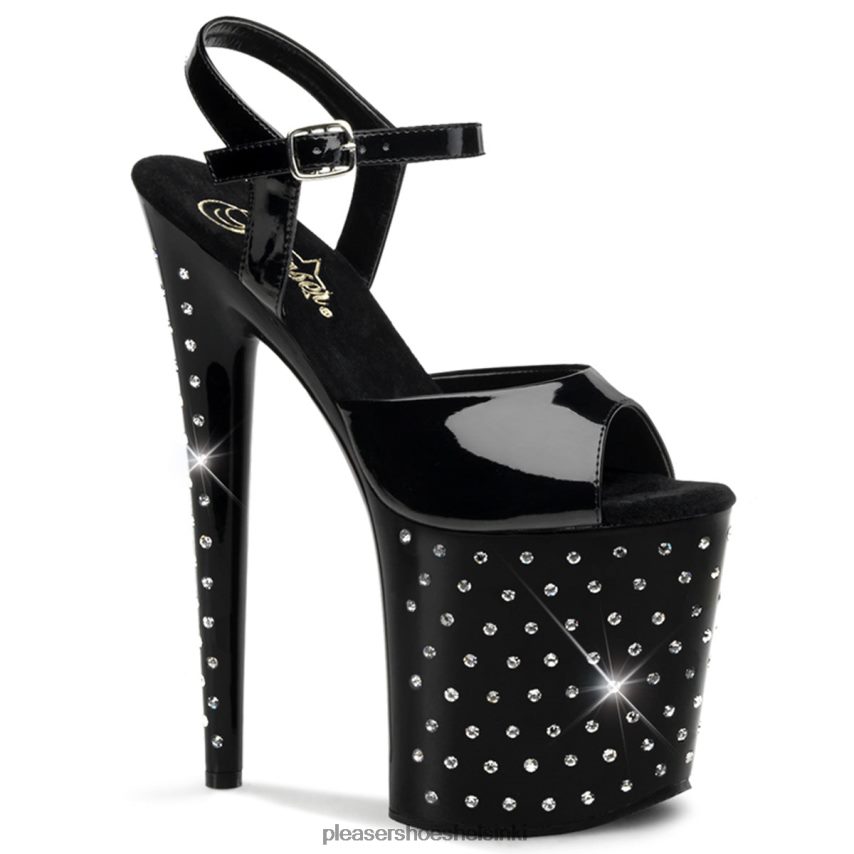 tähtipöly-809 0J06FH516 musta Pleaser Shoes