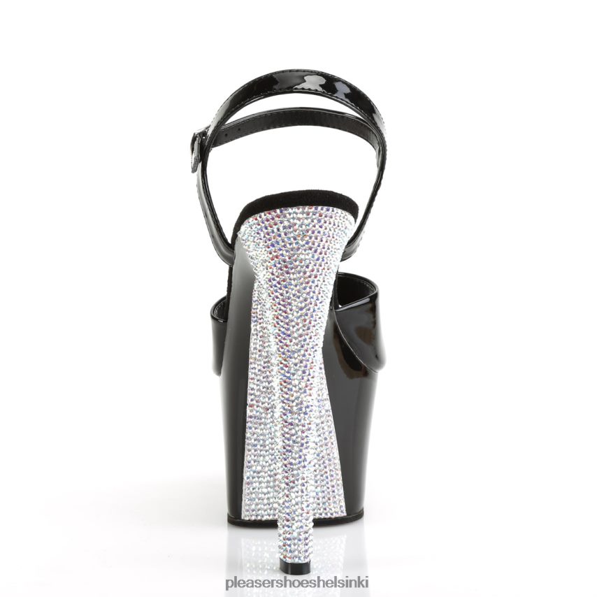 taivas - 309 kr 0J06FH486 musta/hopea Pleaser Shoes