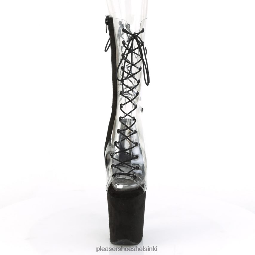 flamingo-800-60fs 0J06FH380 kirkas/musta mokka Pleaser Shoes