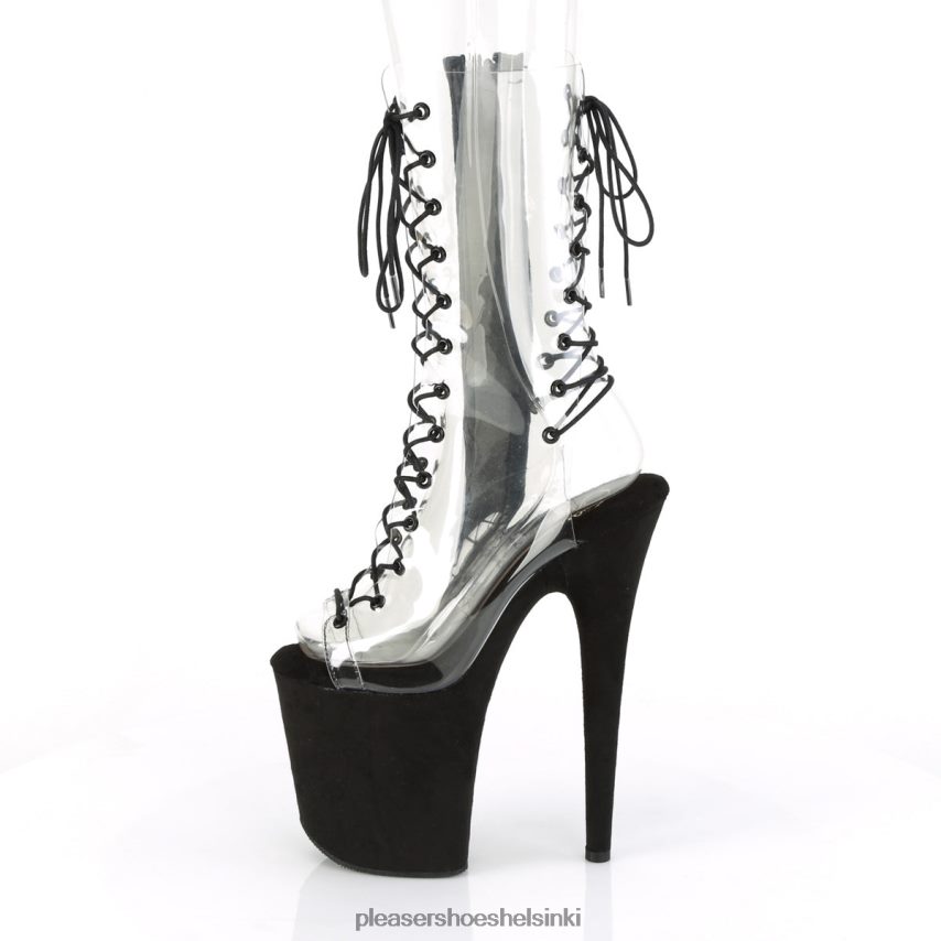 flamingo-800-60fs 0J06FH380 kirkas/musta mokka Pleaser Shoes